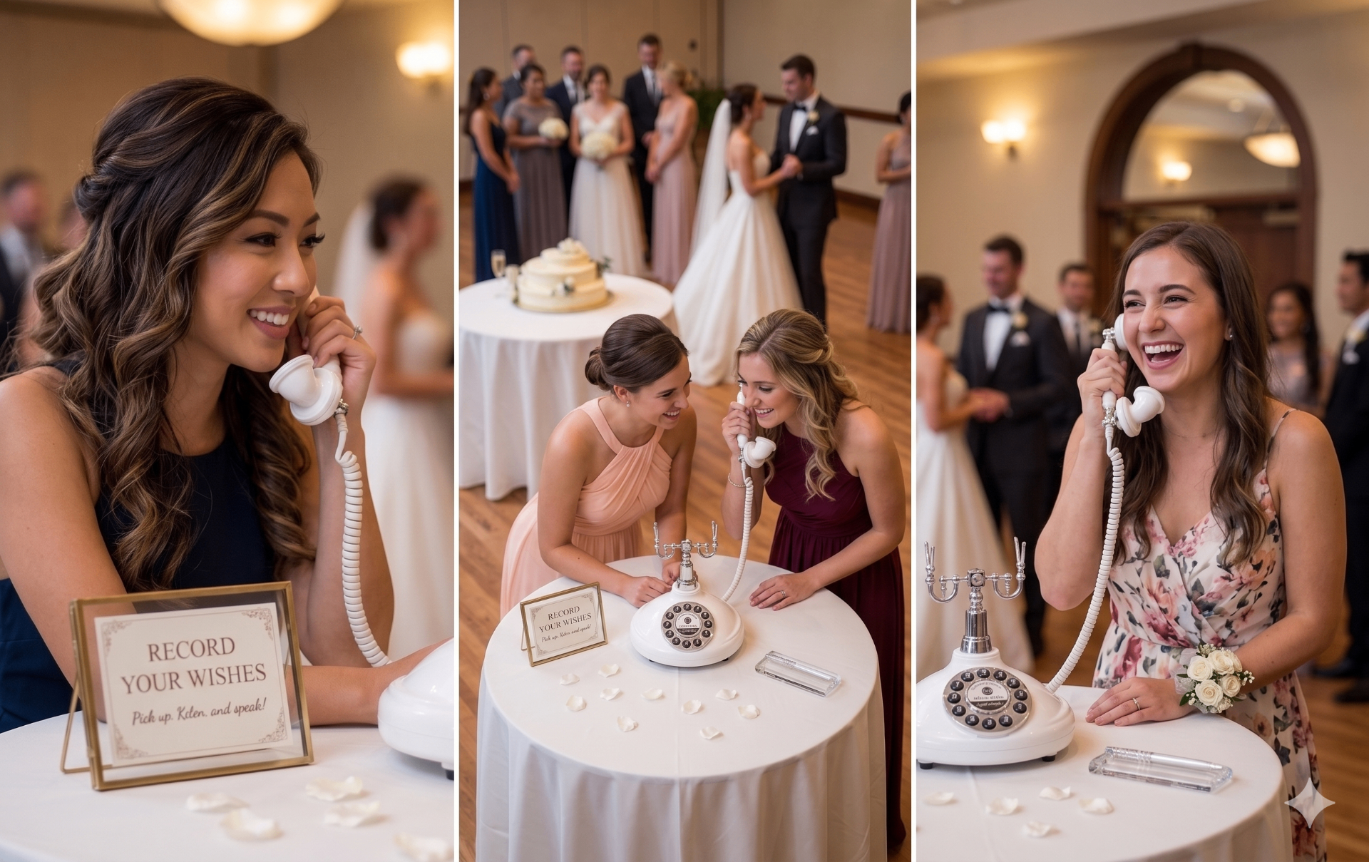 บรรยากาศการใช้ Audio Guestbook ในงานแต่งงาน