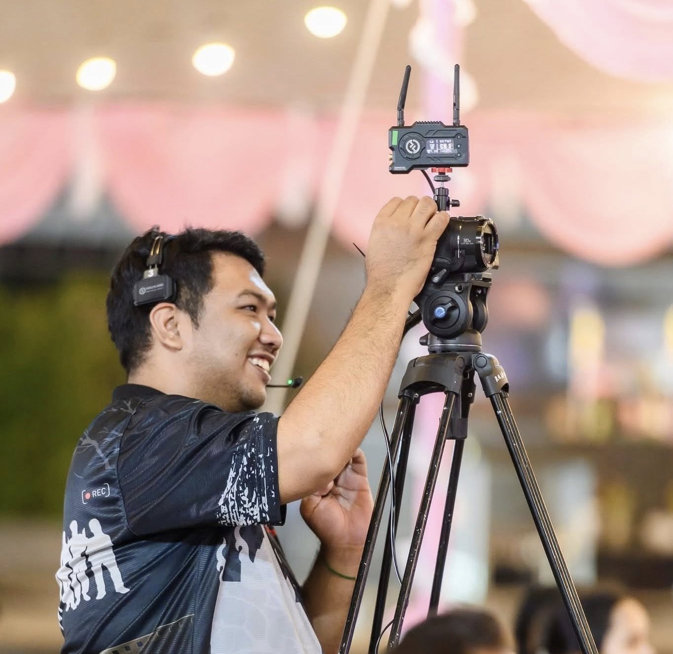 ทีมงานควบคุมกล้องระดับมืออาชีพ